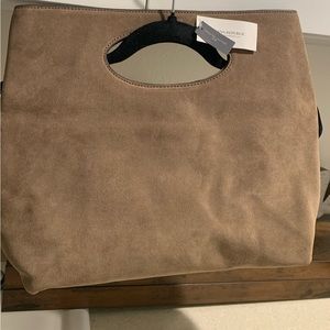 Banana Republic Suede Fold Over Clutch